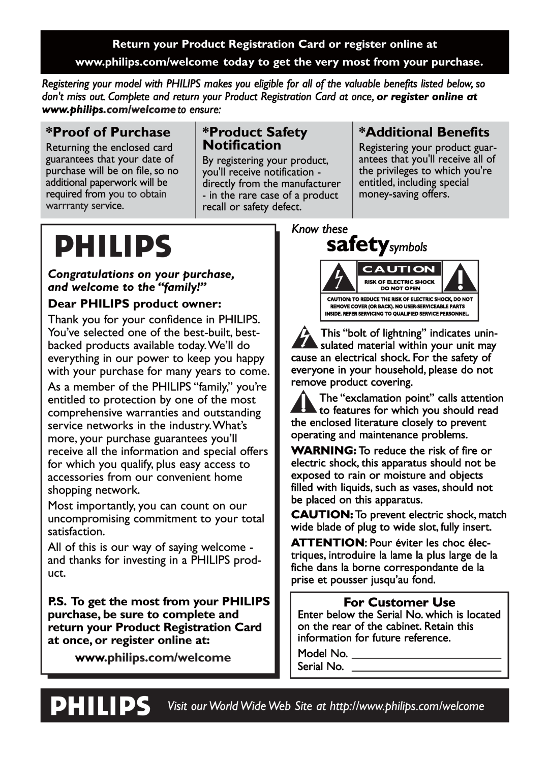 Philips MCM166 user manual 