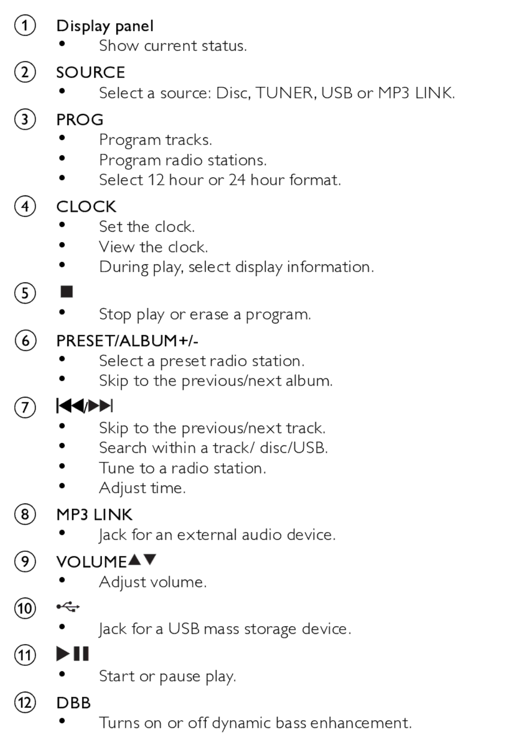 Philips MCM166/12 user manual Tune to a radio station 