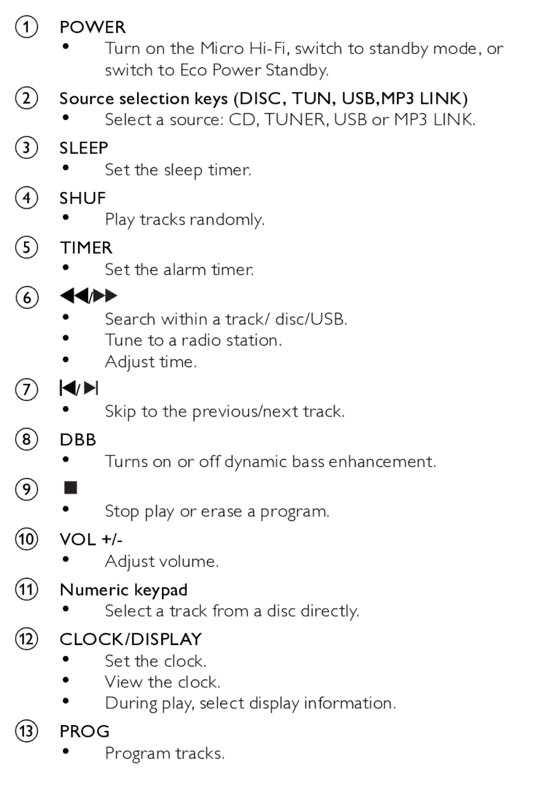 Philips MCM166/12 user manual Tune to a radio station 