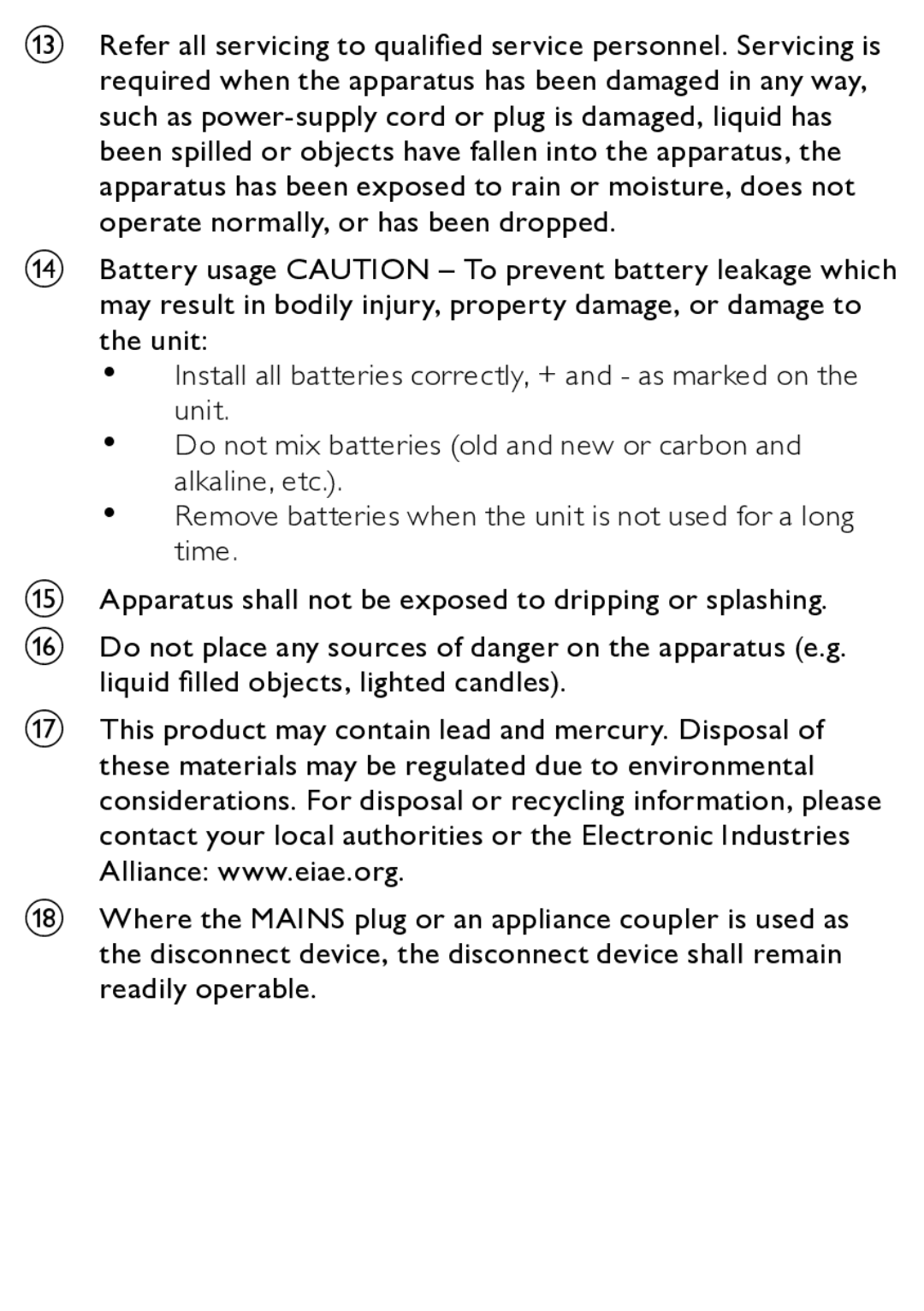 Philips MCM166/12 user manual 