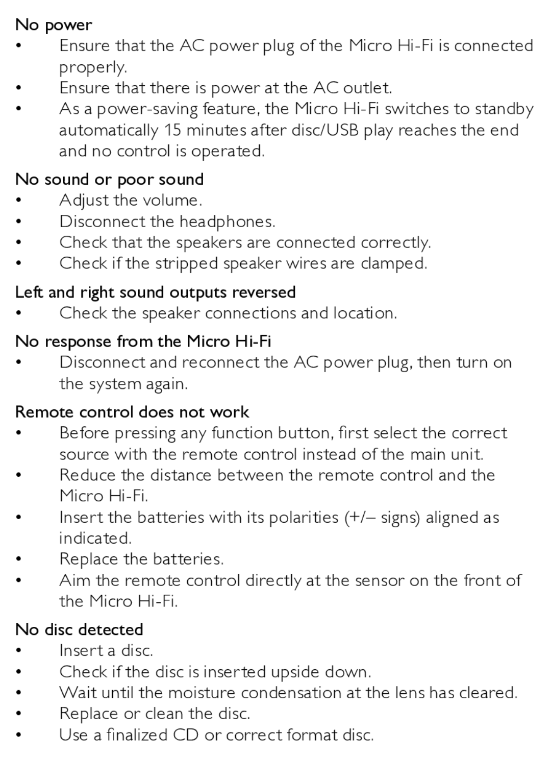 Philips MCM166/12 user manual Wait until the moisture condensation at the lens has cleared 