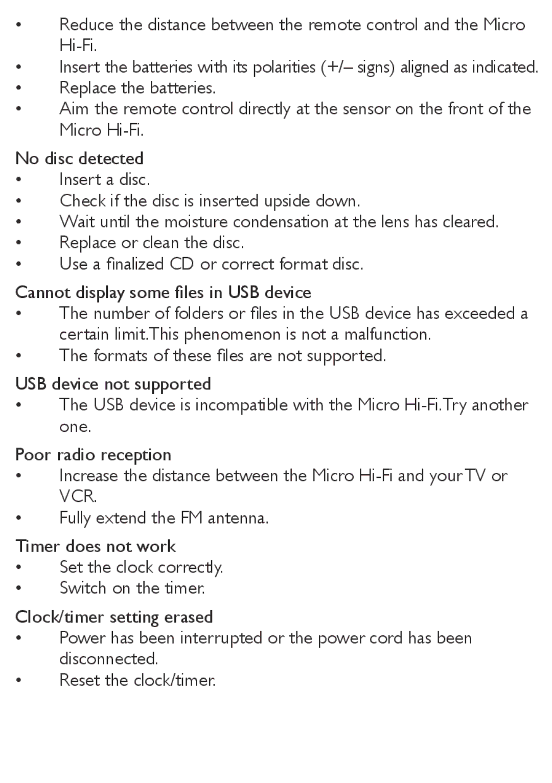 Philips MCM169 user manual 