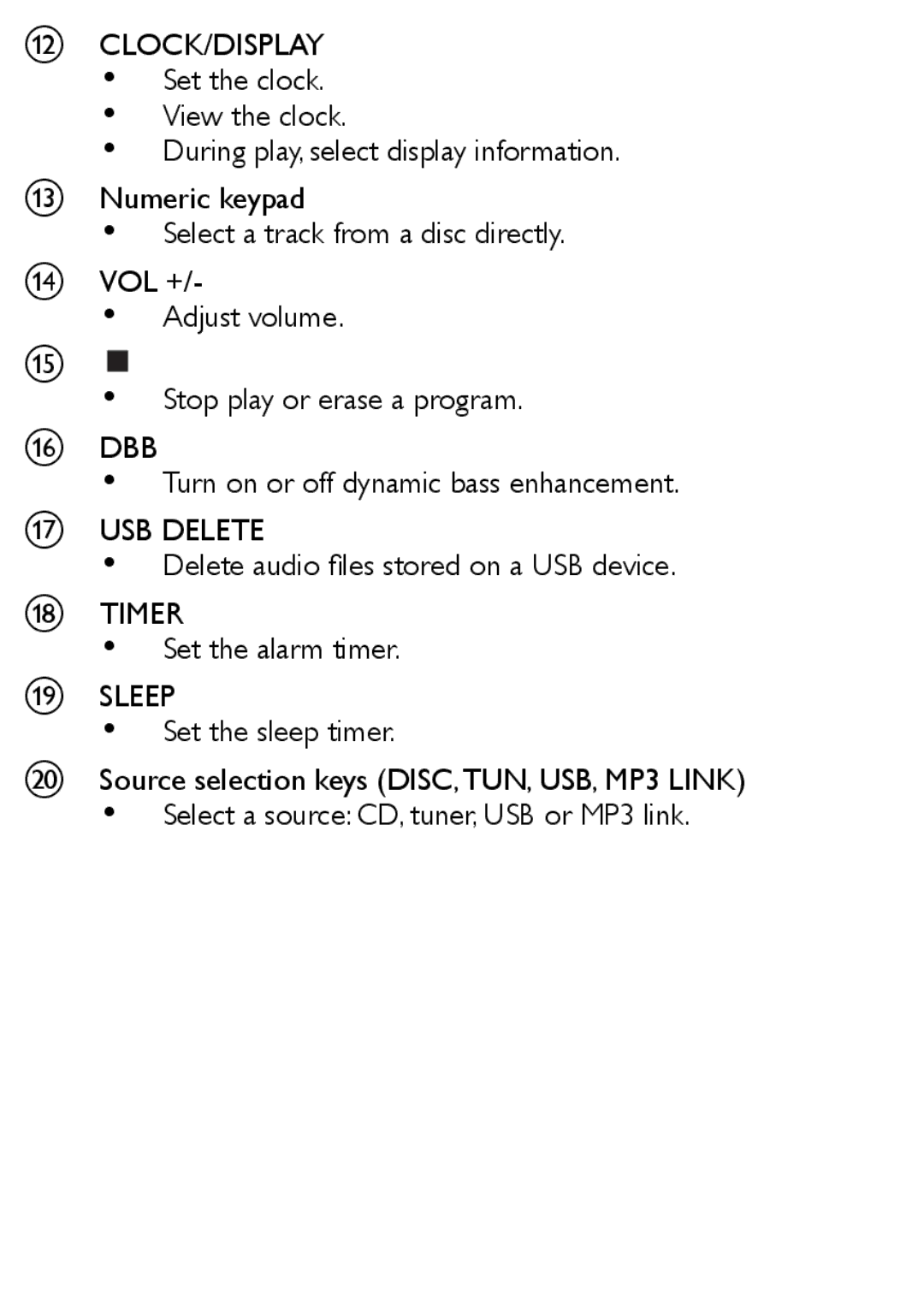 Philips MCM169/12 user manual 