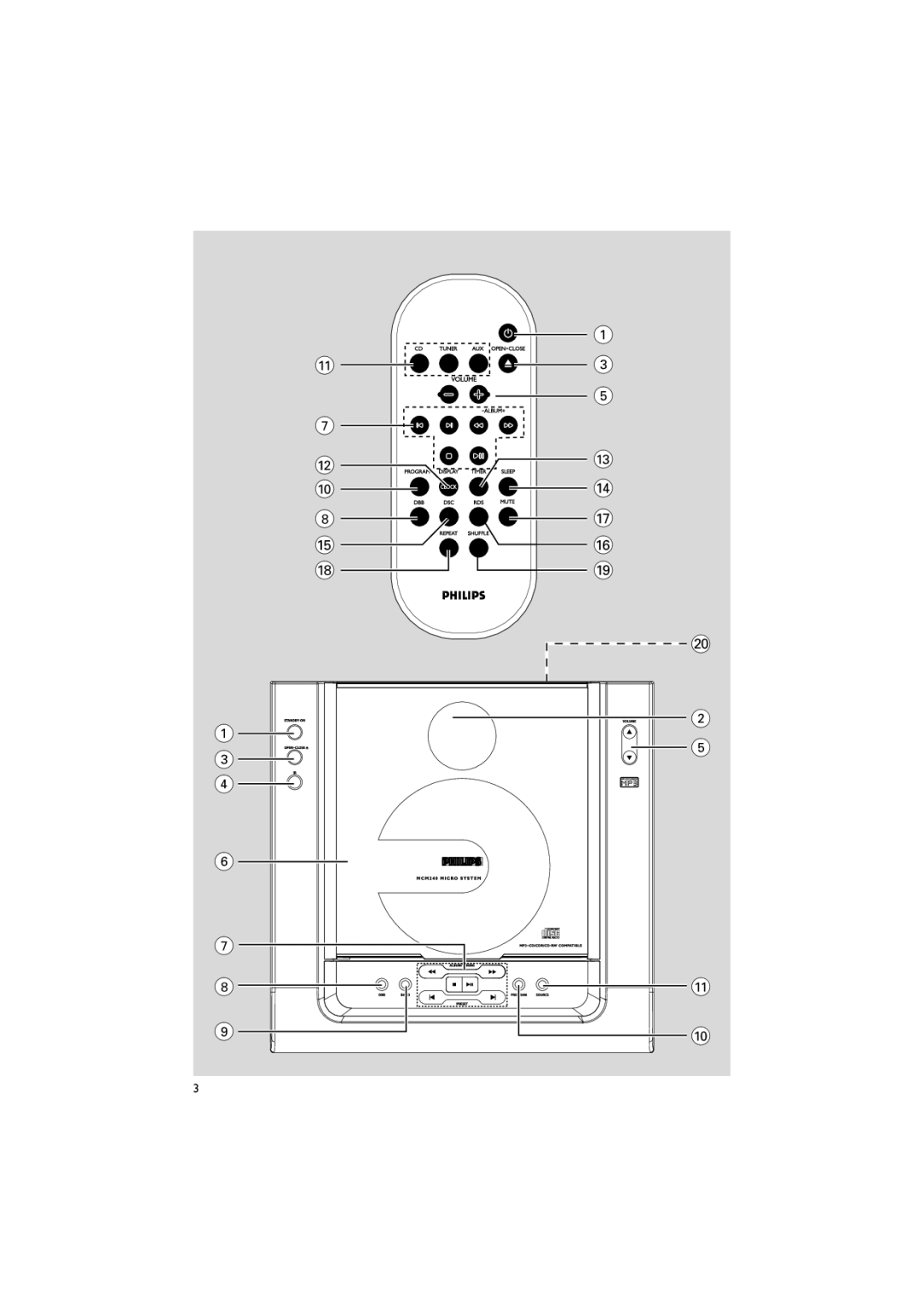 Philips MCM240 owner manual 