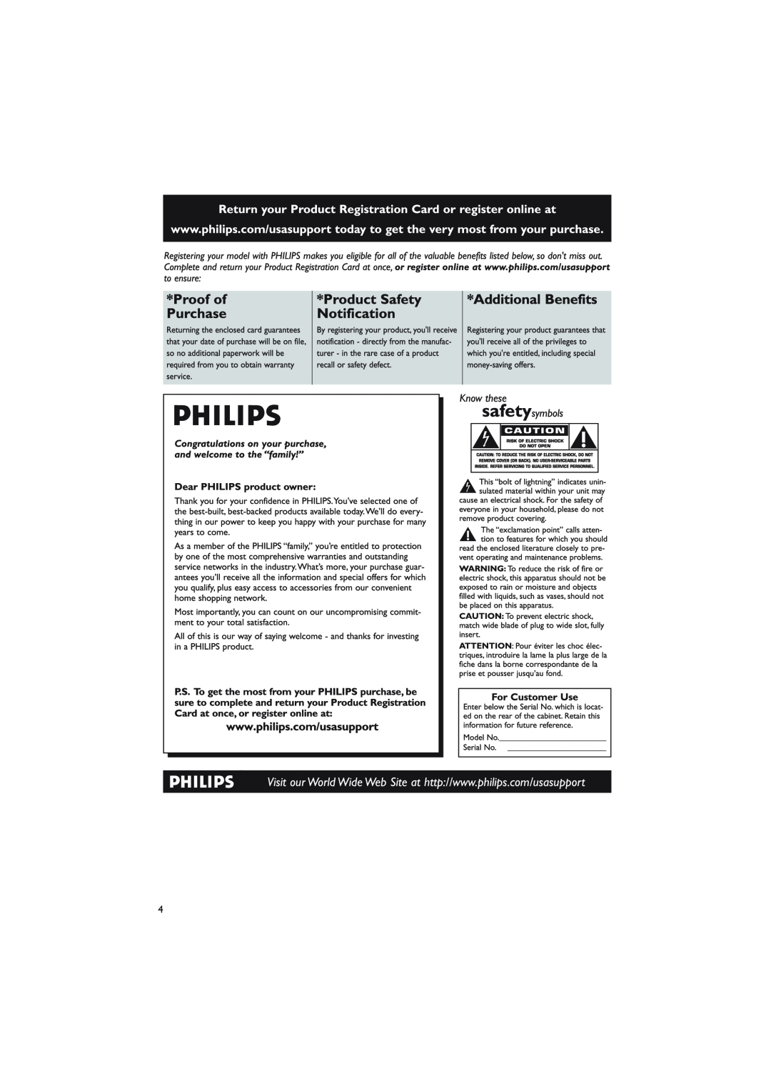 Philips MCM276R owner manual 