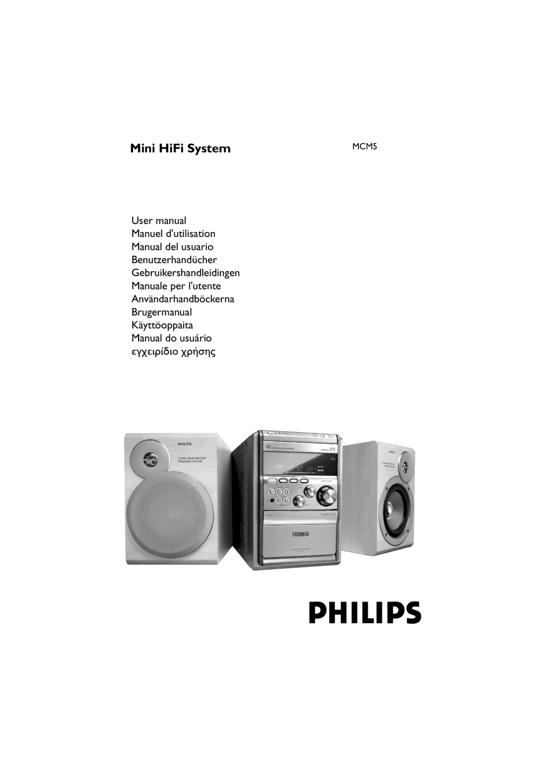 Philips MCM5 user manual Mini HiFi System, Manual do usuário 