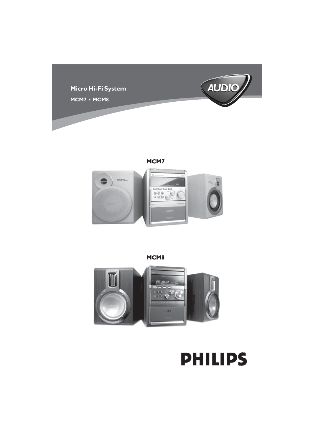 Philips manual MCM7 MCM8, Audio, Micro Hi-FiSystem 