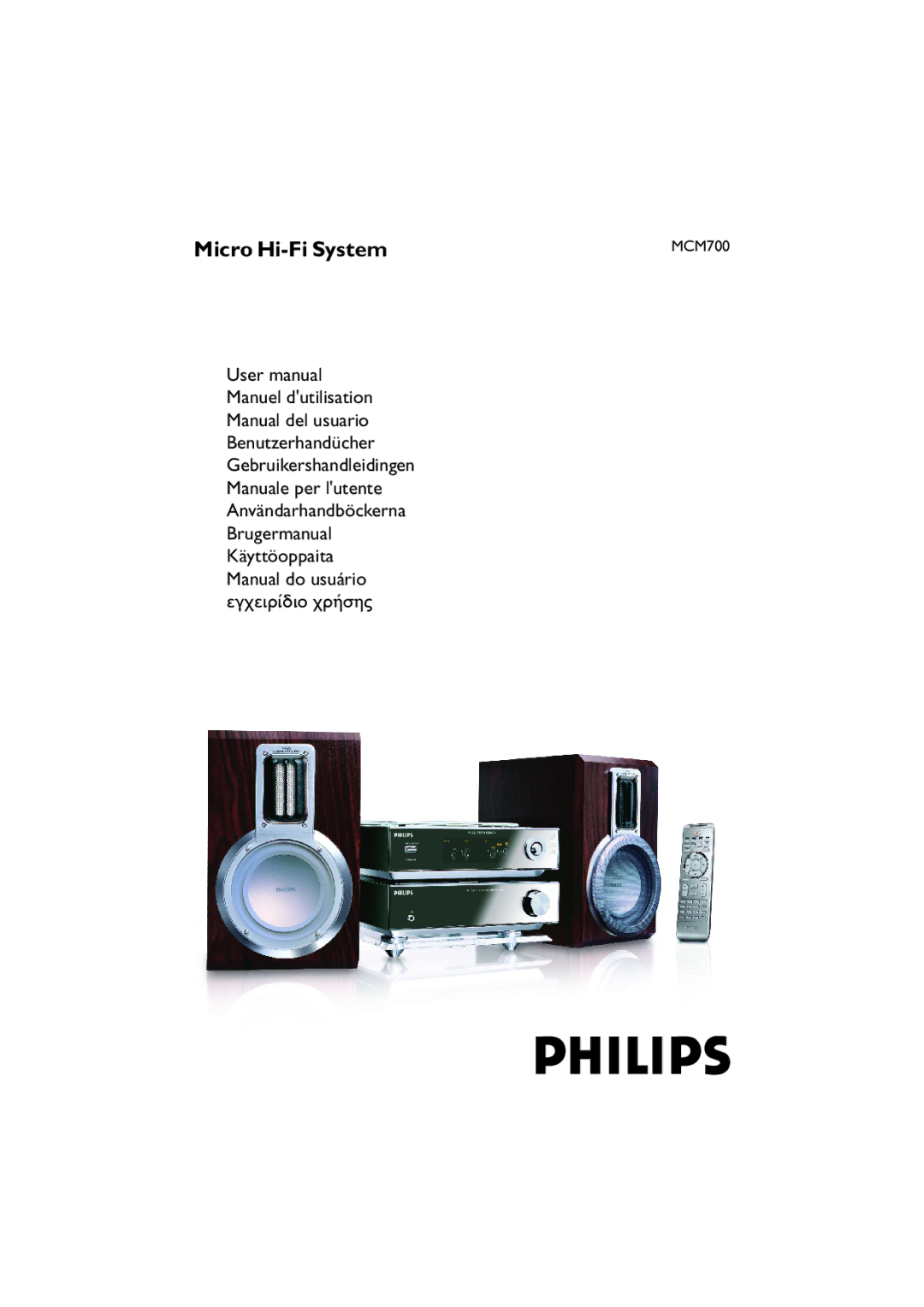 Philips MCM700 user manual Micro Hi-Fi System, Manual do usuário 