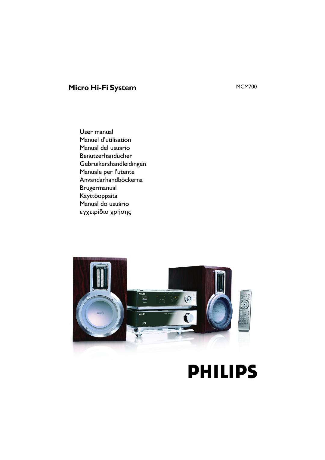 Philips MCM700 user manual Micro Hi-FiSystem, Manual do usuário 