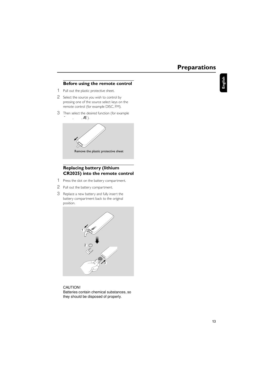 Philips MCM704D owner manual Preparations 