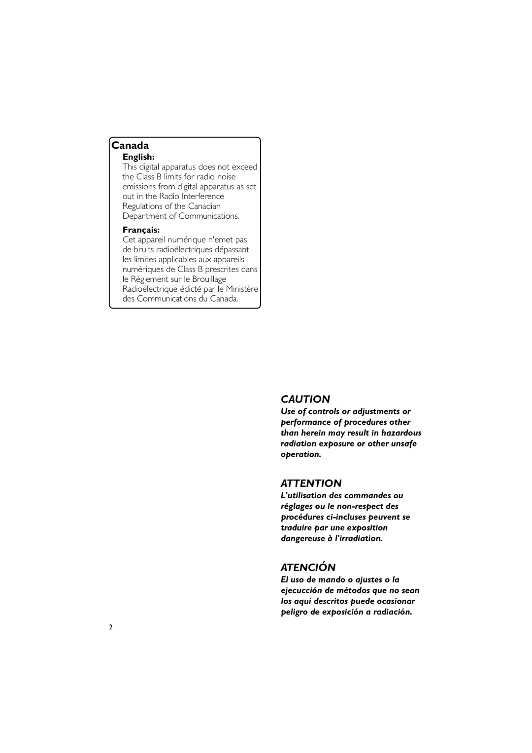 Philips MCM704D owner manual English, Français 