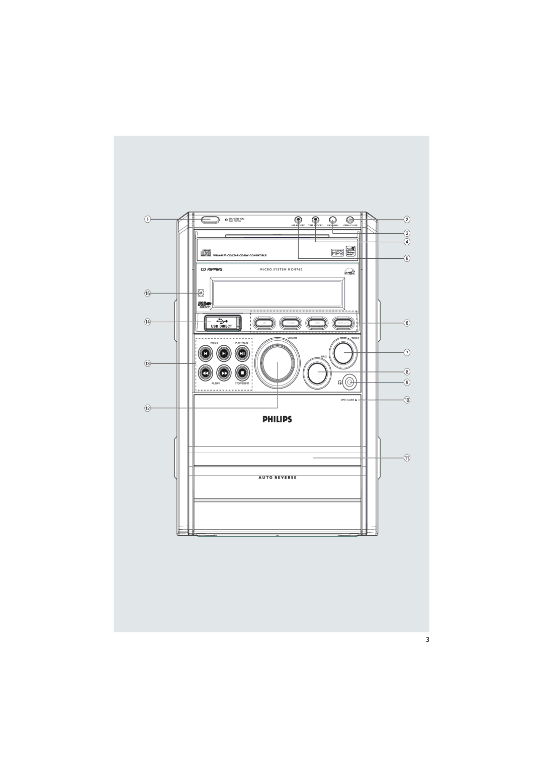 Philips MCM760 owner manual USB Direct 