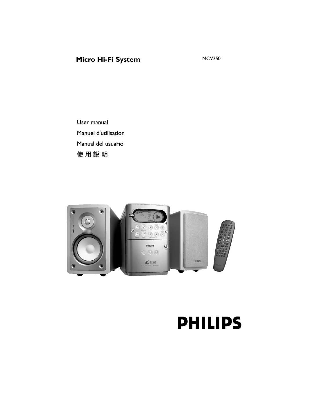 Philips MCV250/21 manual Micro Hi-Fi System 