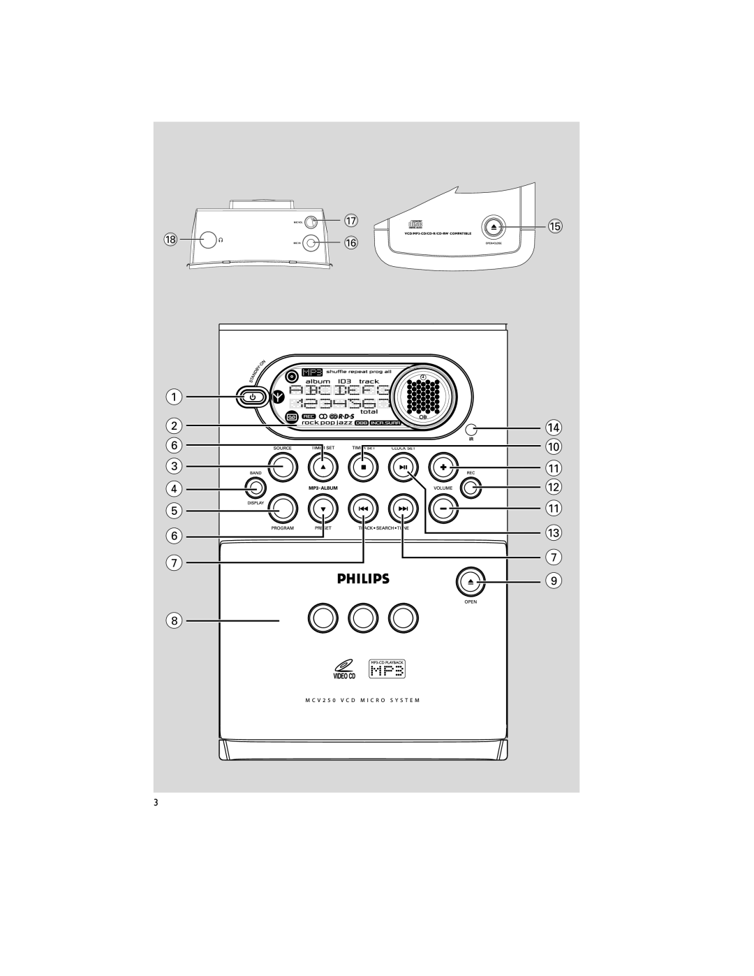 Philips MCV250/21 manual 