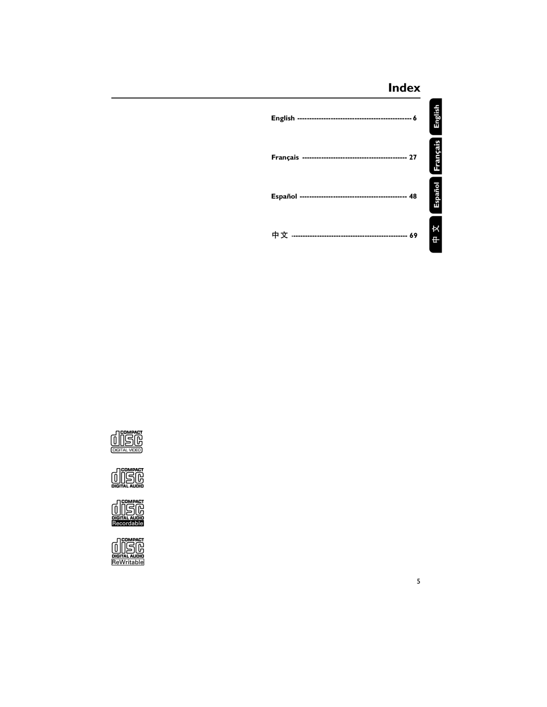 Philips MCV250/21 manual English, Español 