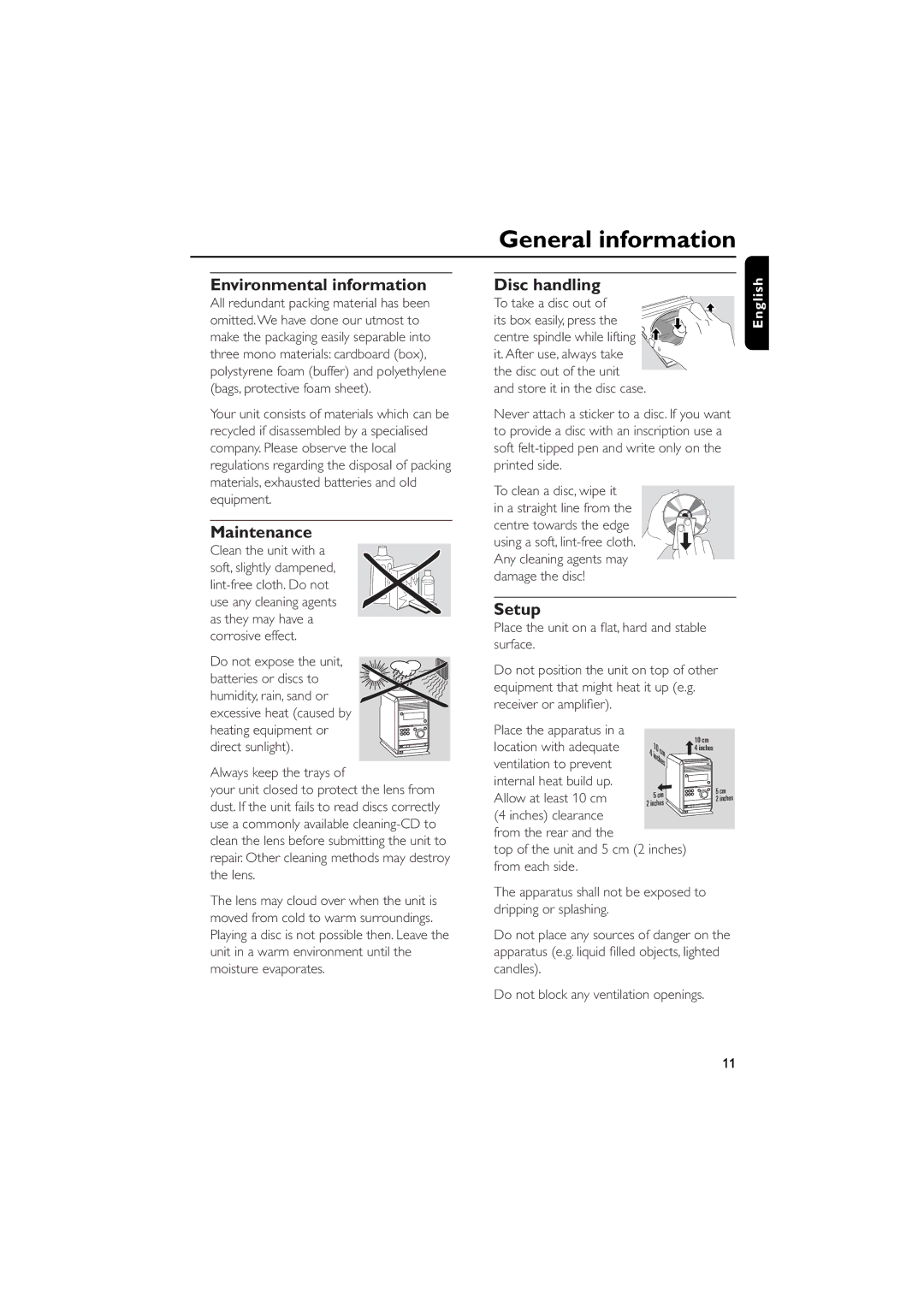 Philips MCW770 manual General information, Heating equipment or direct sunlight Always keep the trays 