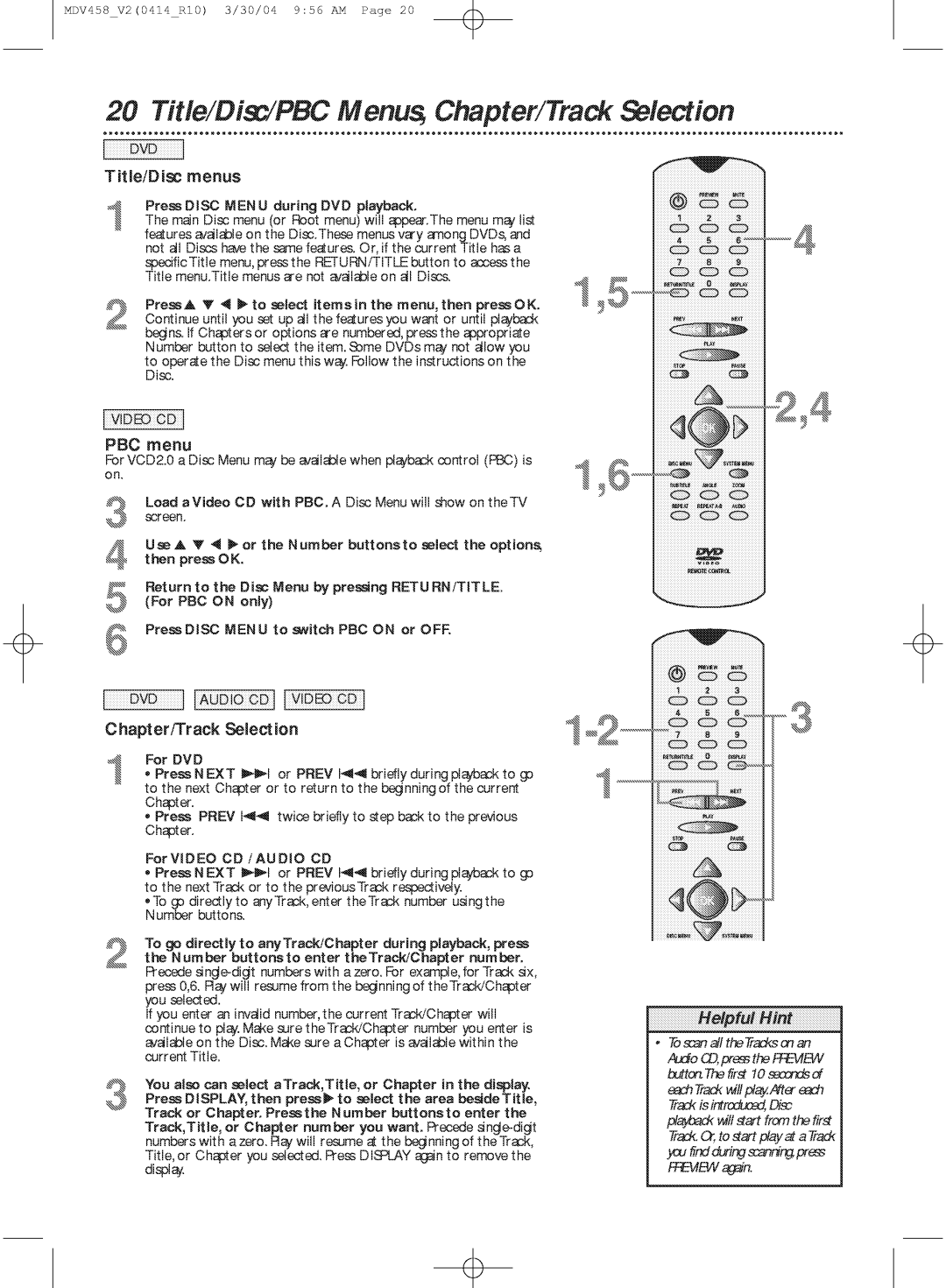 Philips MDV458 manual 