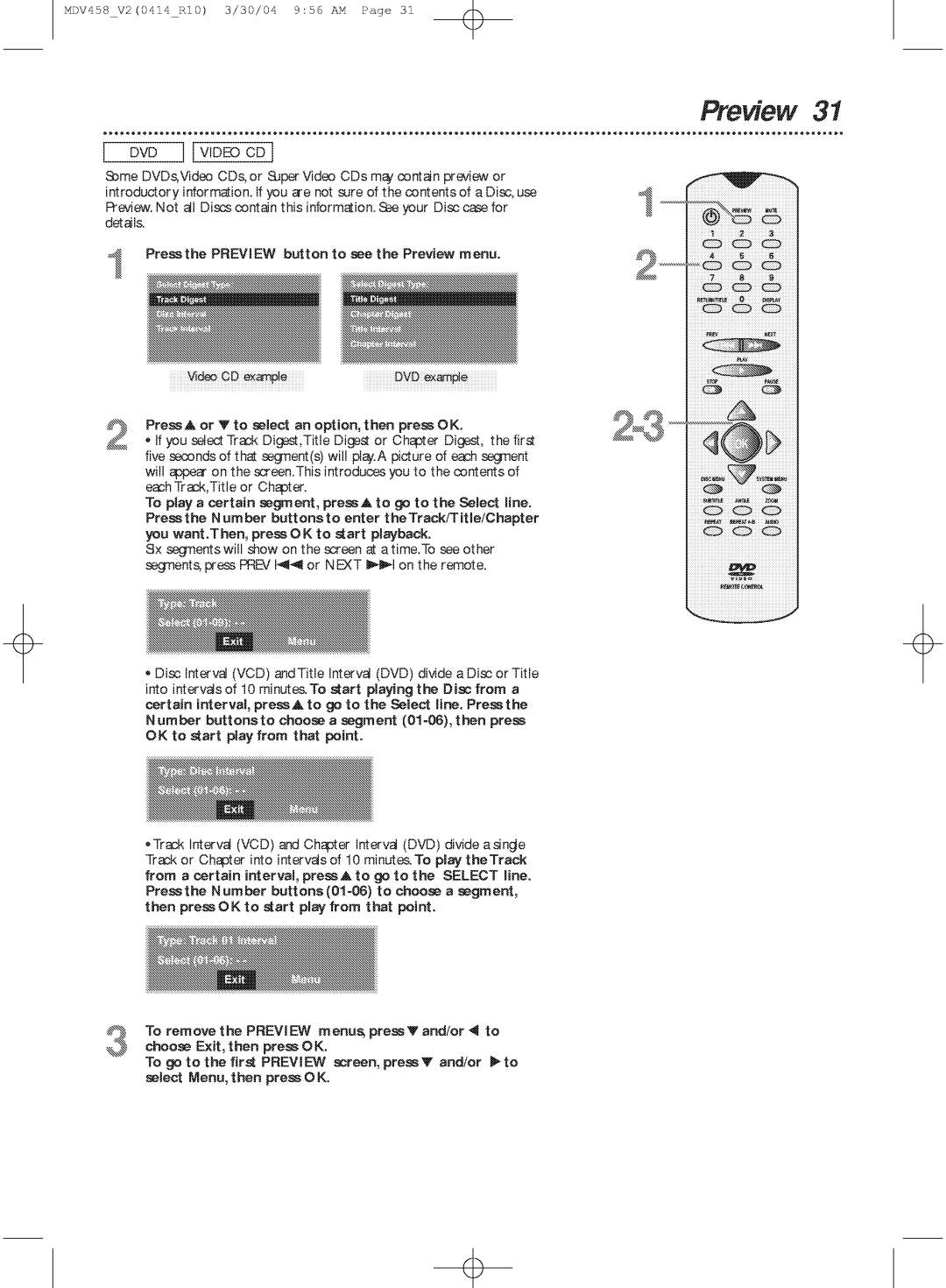 Philips MDV458 manual 