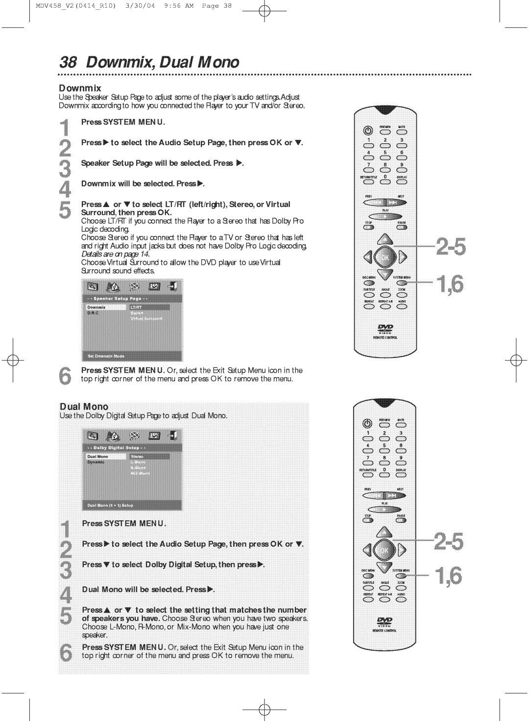 Philips MDV458 manual 