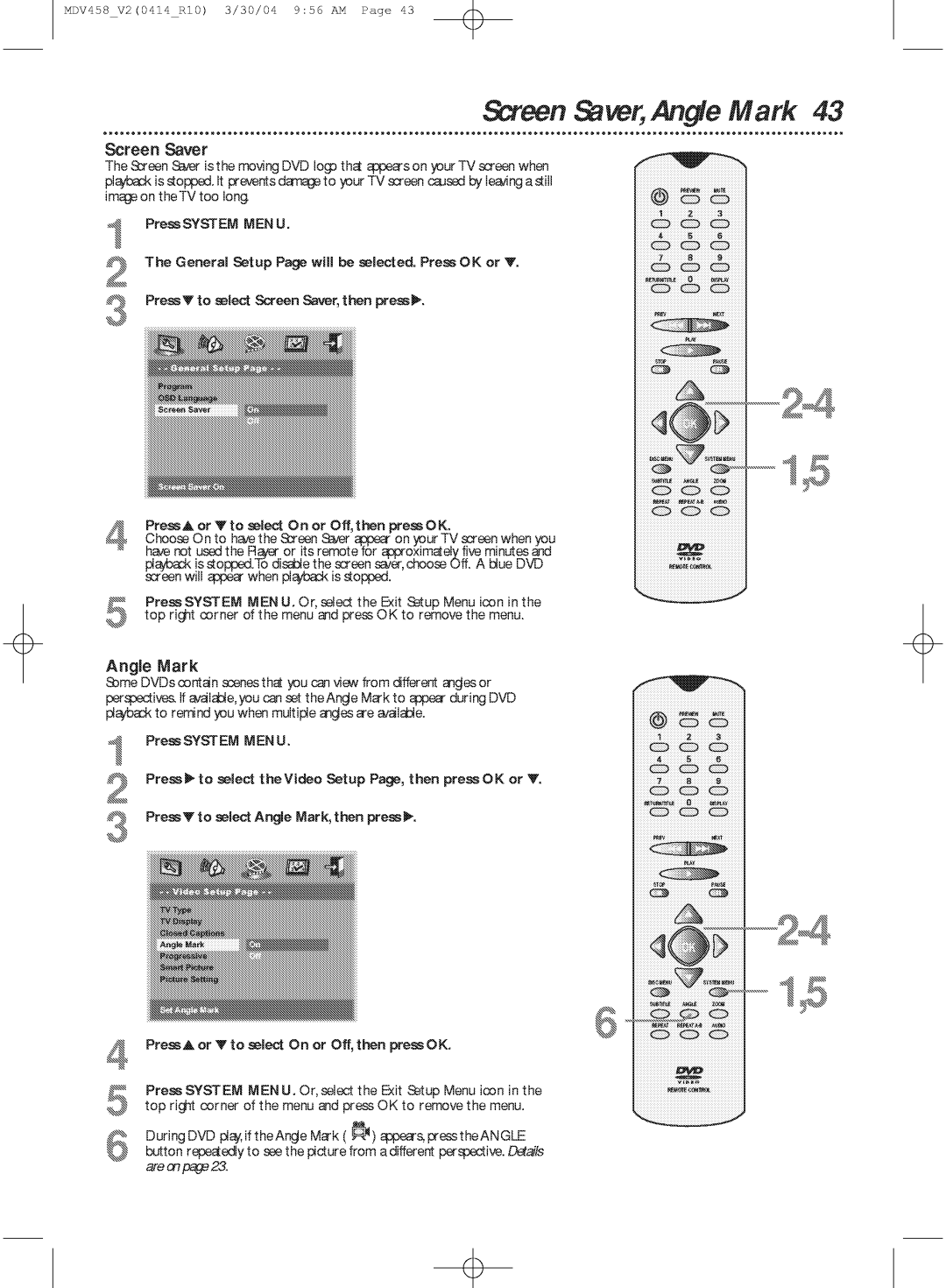 Philips MDV458 manual 