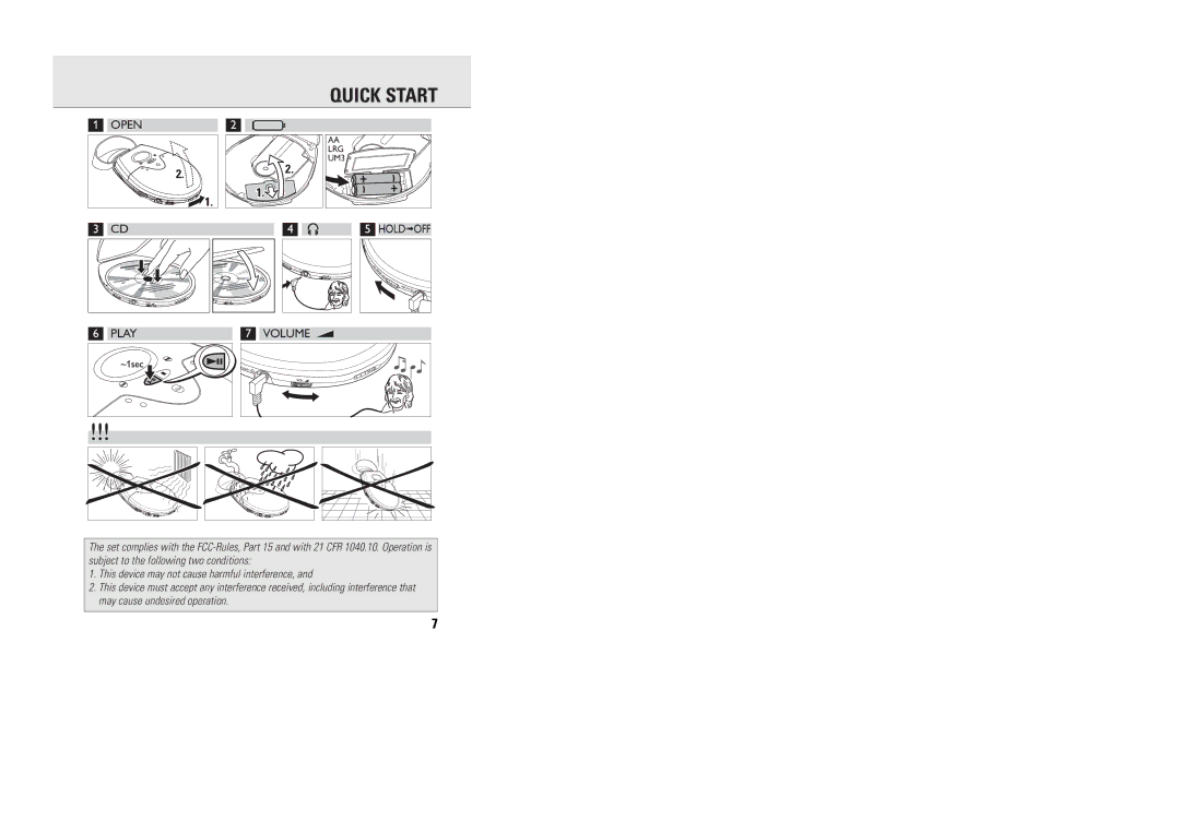 Philips MG9218 manual Quick Start, Open 