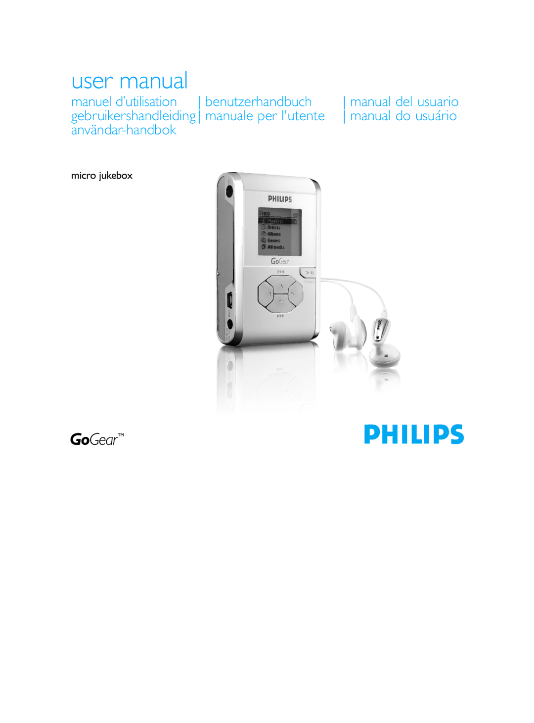 Philips Micro Jukebox user manual Manuel d’utilisation Benutzerhandbuch 