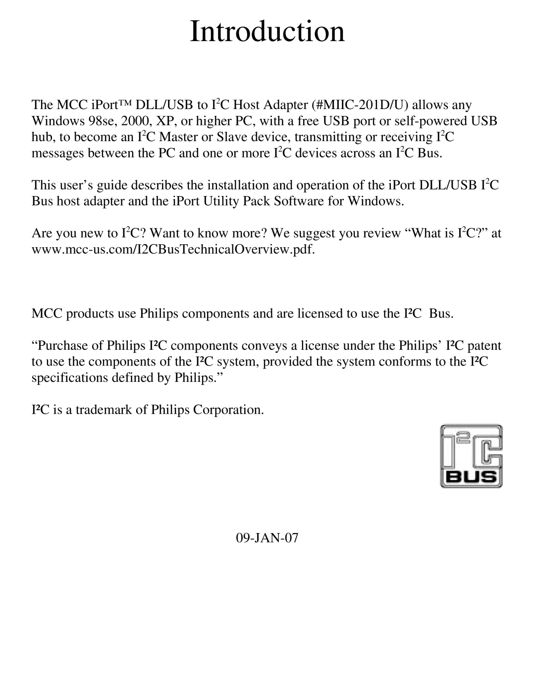 Philips MIIC-201D/U manual Introduction 