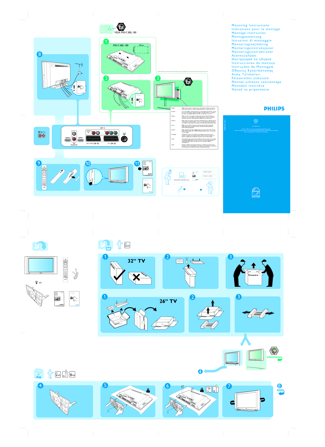 Philips MIS-F, 200, 100 manual 32 TV 