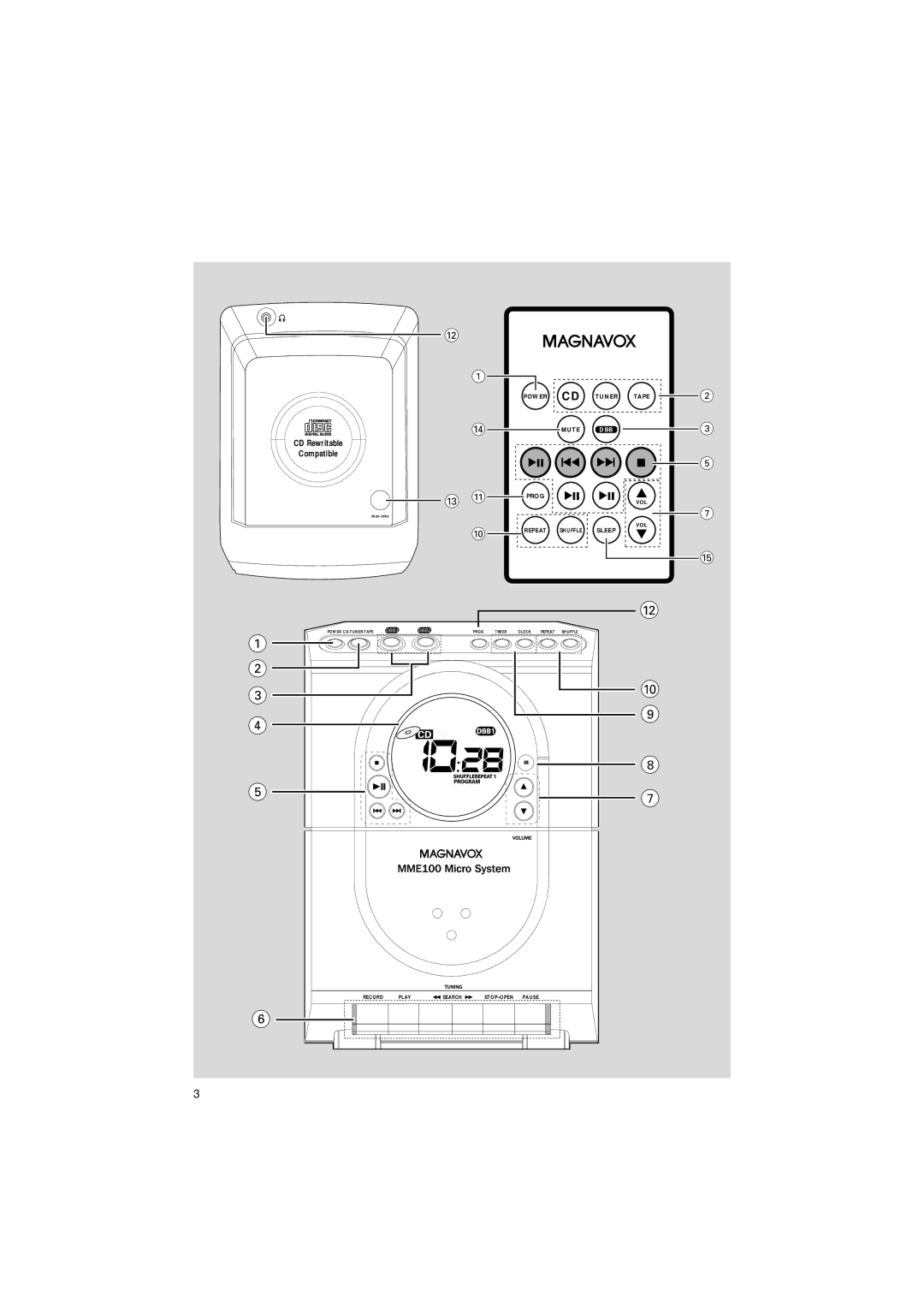 Philips MME-100 warranty CD Rewritable Compatible 