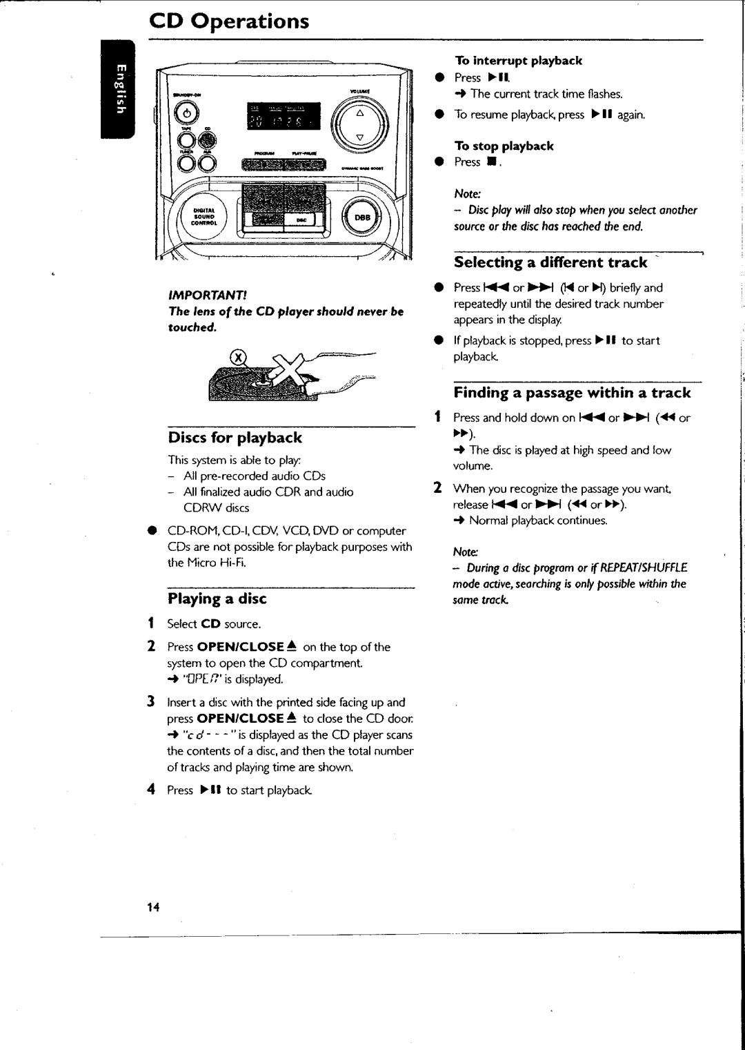 Philips MME11037 manual 