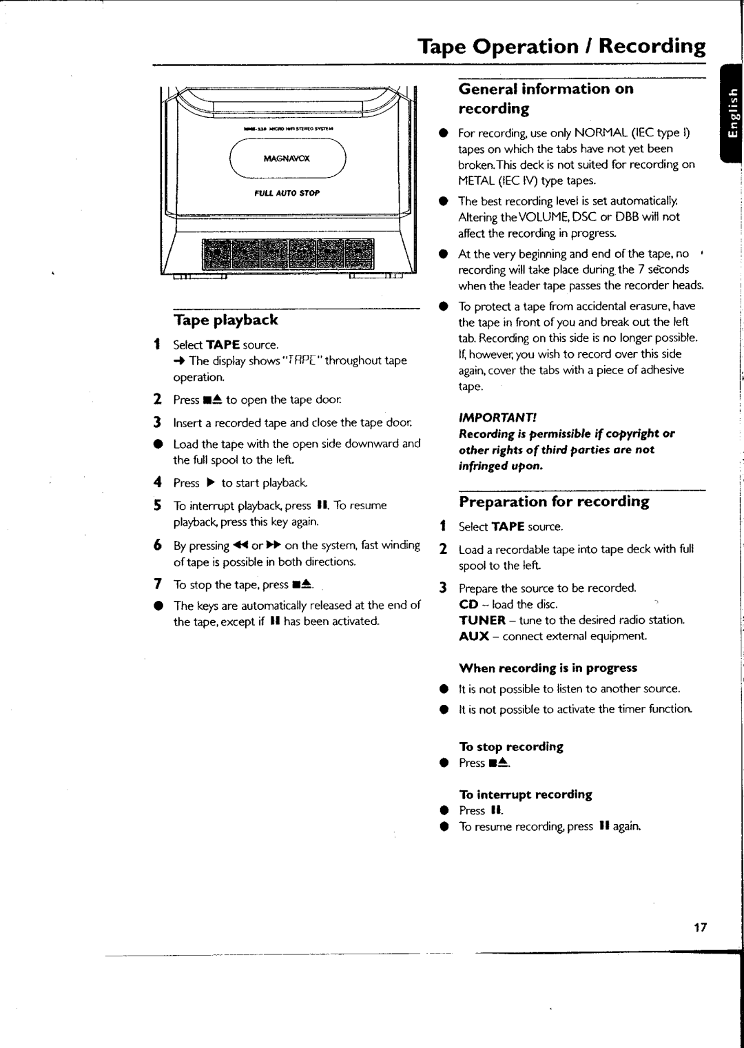 Philips MME11037 manual 