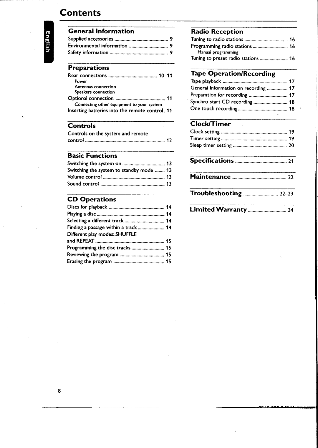 Philips MME11037 manual 