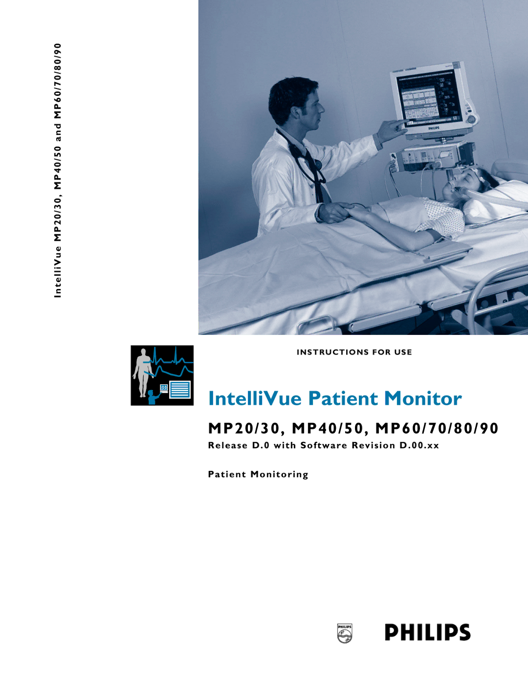 Philips MP20/30, MP60/70/80/90, MP40/50 manual IntelliVue Patient Monitor 