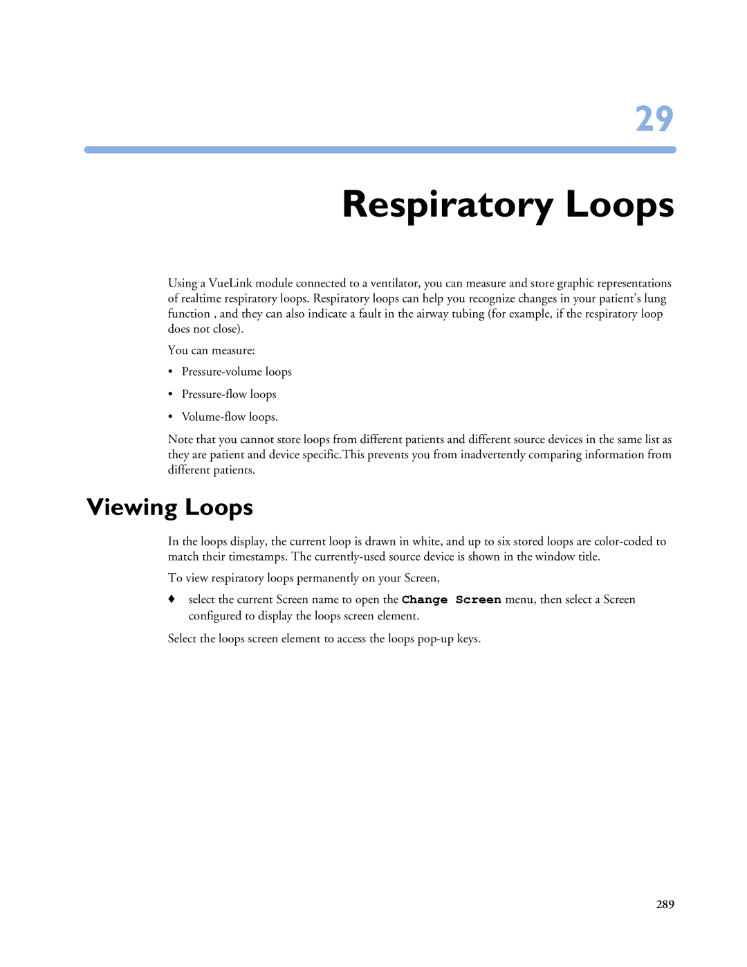 Philips MP60/70/80/90, MP20/30, MP40/50 manual Respiratory Loops, Viewing Loops 