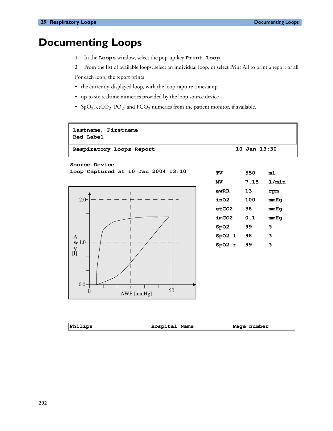 Philips MP60/70/80/90, MP20/30, MP40/50 manual Documenting Loops 