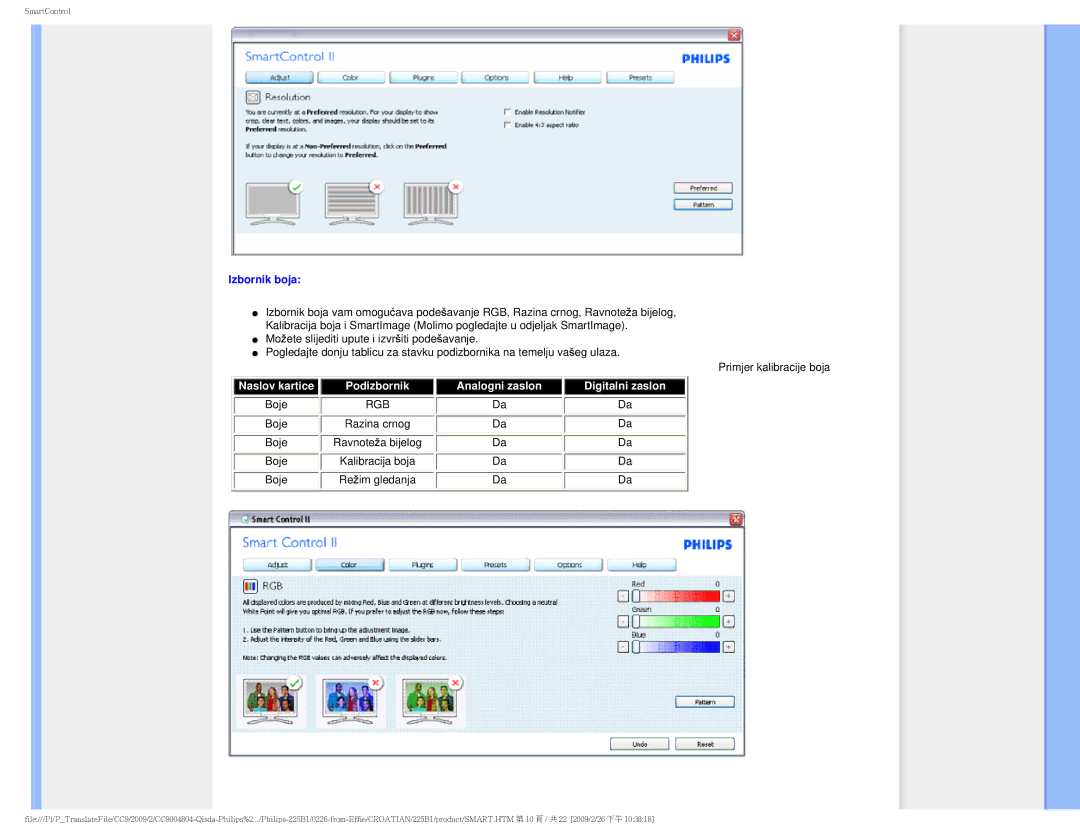 Philips MWB1225I user manual Izbornik boja, Rgb 