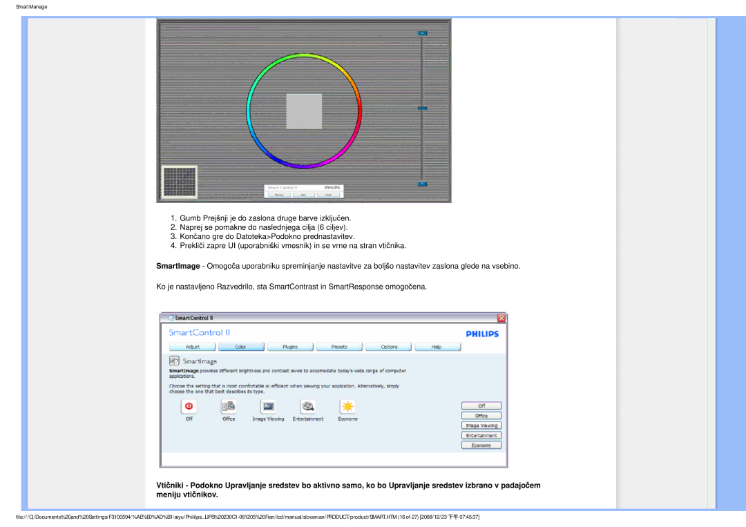 Philips MWC1230F user manual SmartManage 