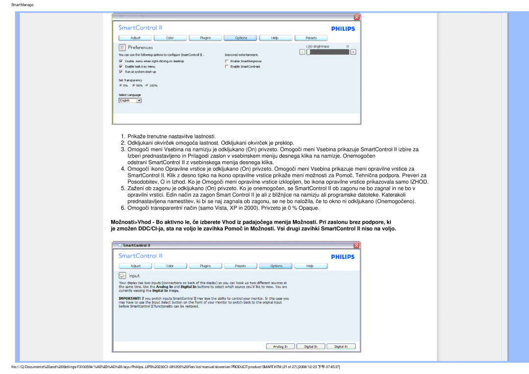 Philips MWC1230F user manual SmartManage 