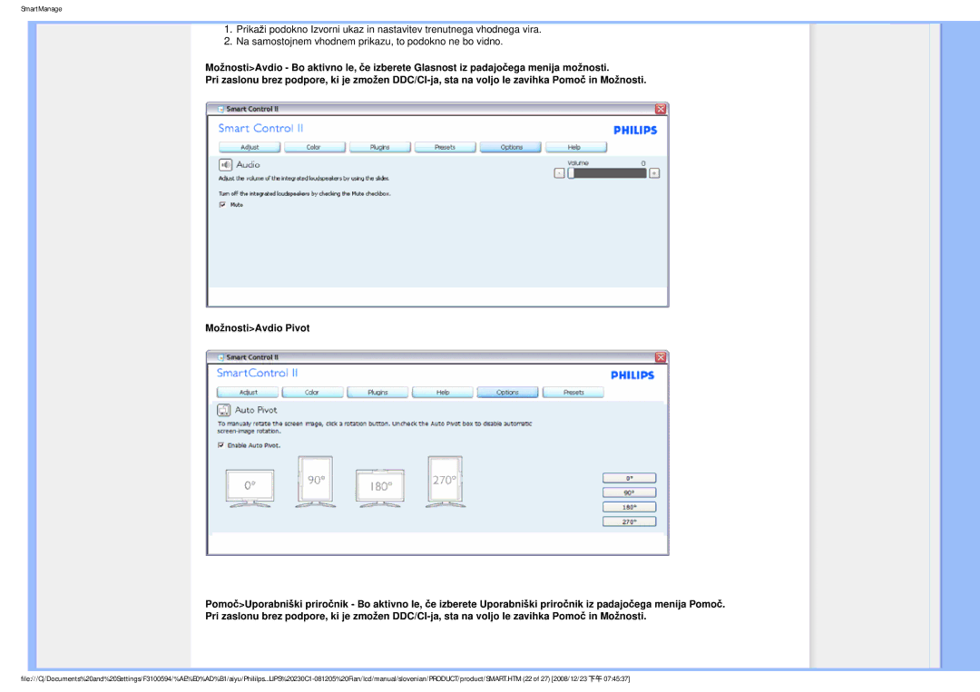 Philips MWC1230F user manual SmartManage 