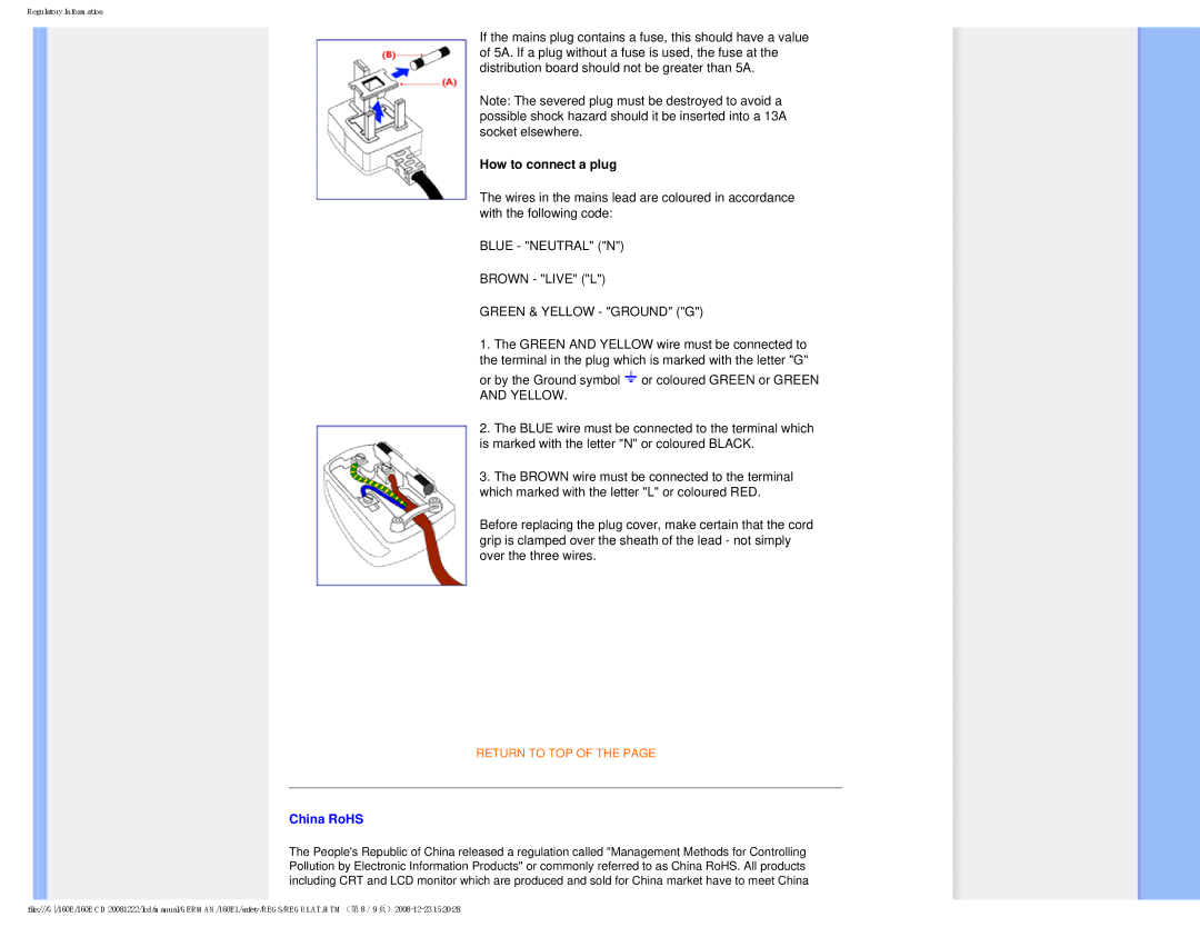 Philips MWE1160T user manual China RoHS 