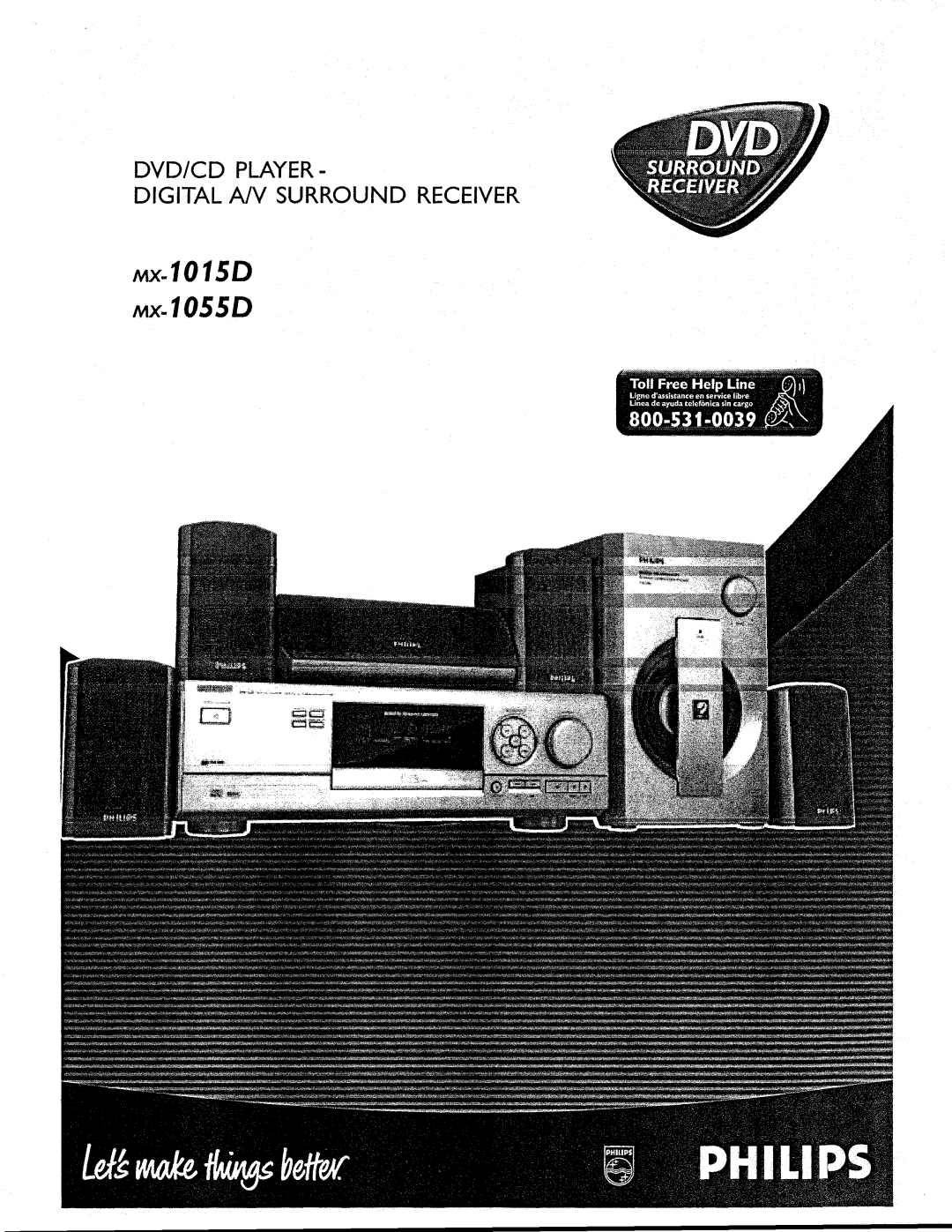 Philips MX1055D37 manual 