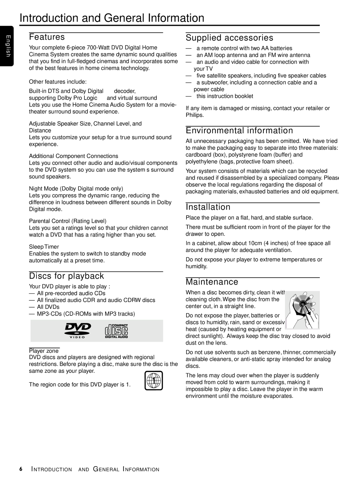 Philips MX5000/37, MX5000D, MX 5000DMX warranty Introduction and General Information 