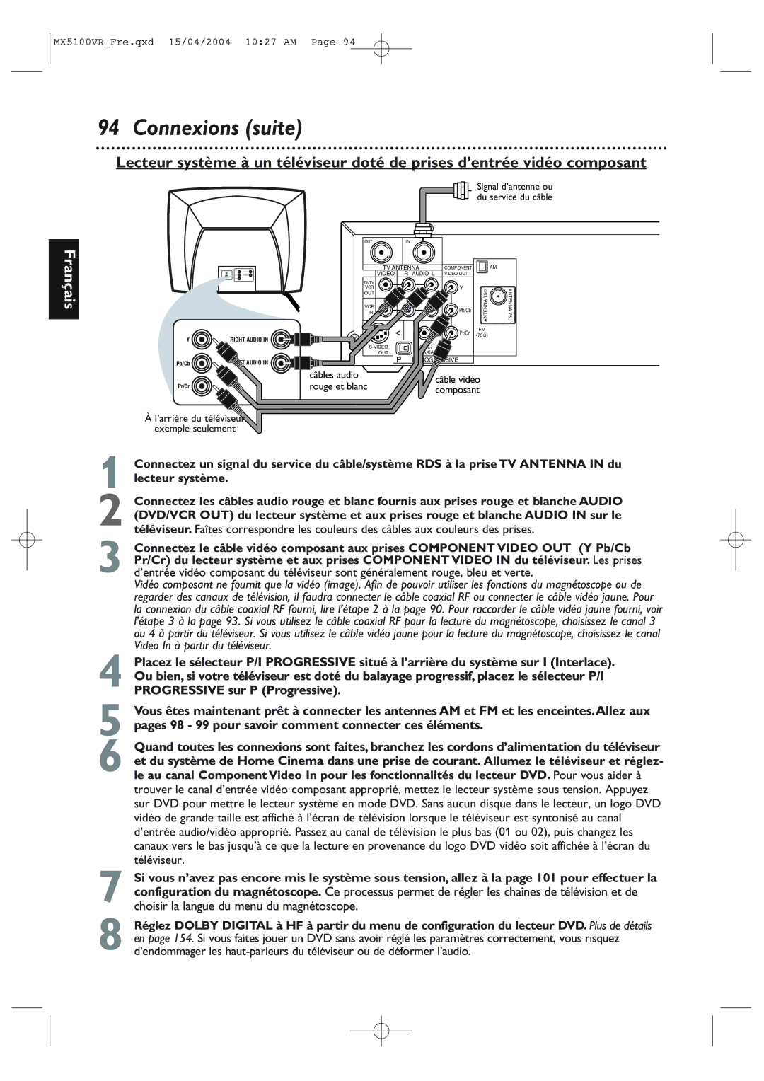 Philips MX5100VR/37B owner manual Exempleexampleseulementonly 