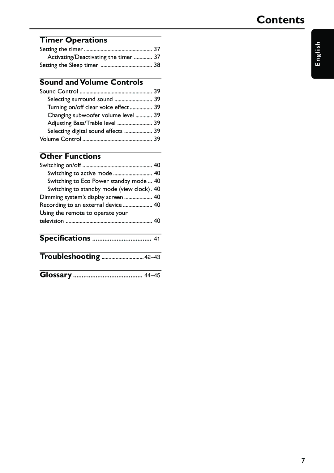 Philips MX5700D manual Timer Operations, Other Functions, Using the remote to operate your 