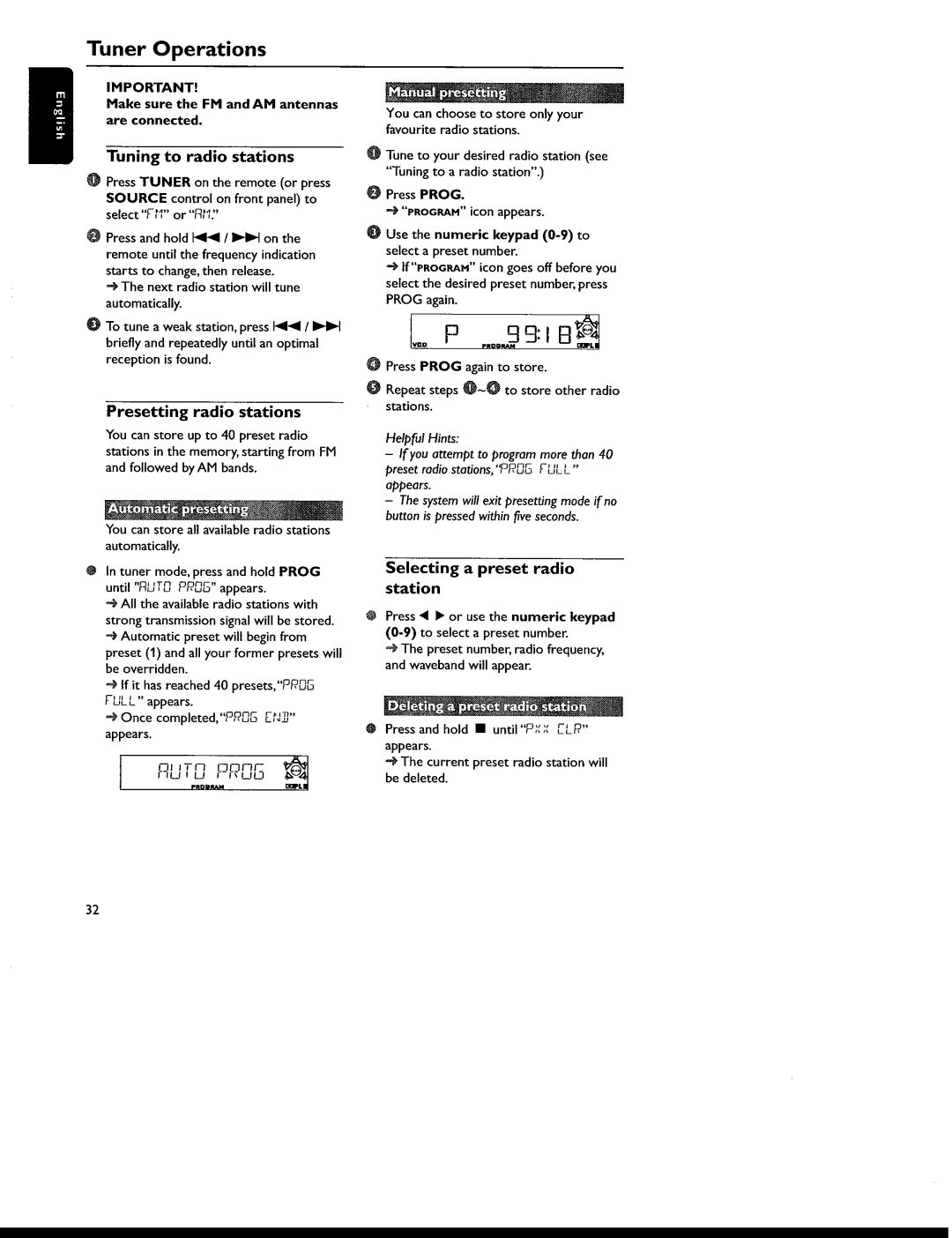 Philips MX6050D/17 manual 