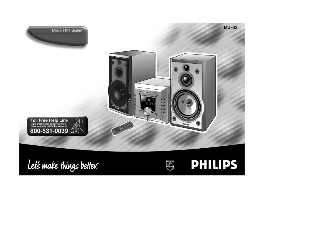 Philips MZ-33 manual 