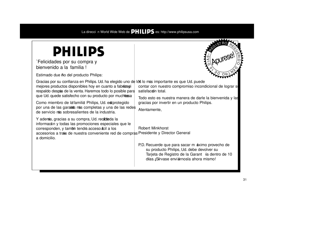 Philips MZ-33 manual Apurese 