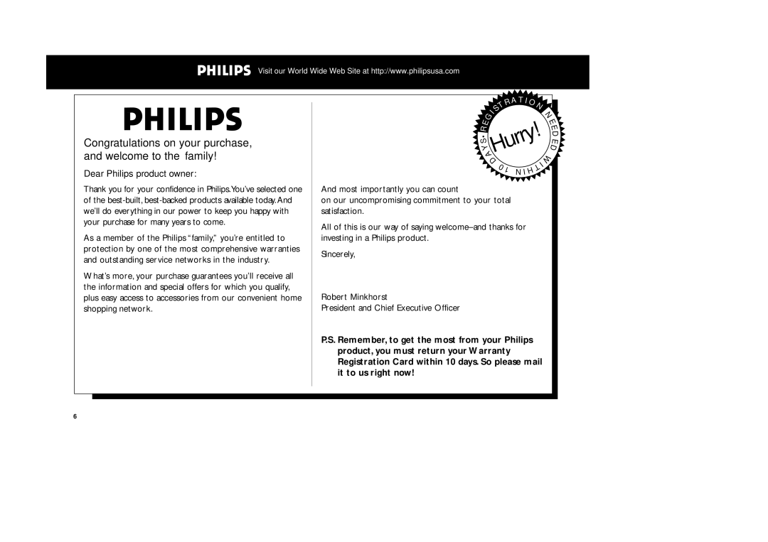 Philips MZ-33 manual AHurry 