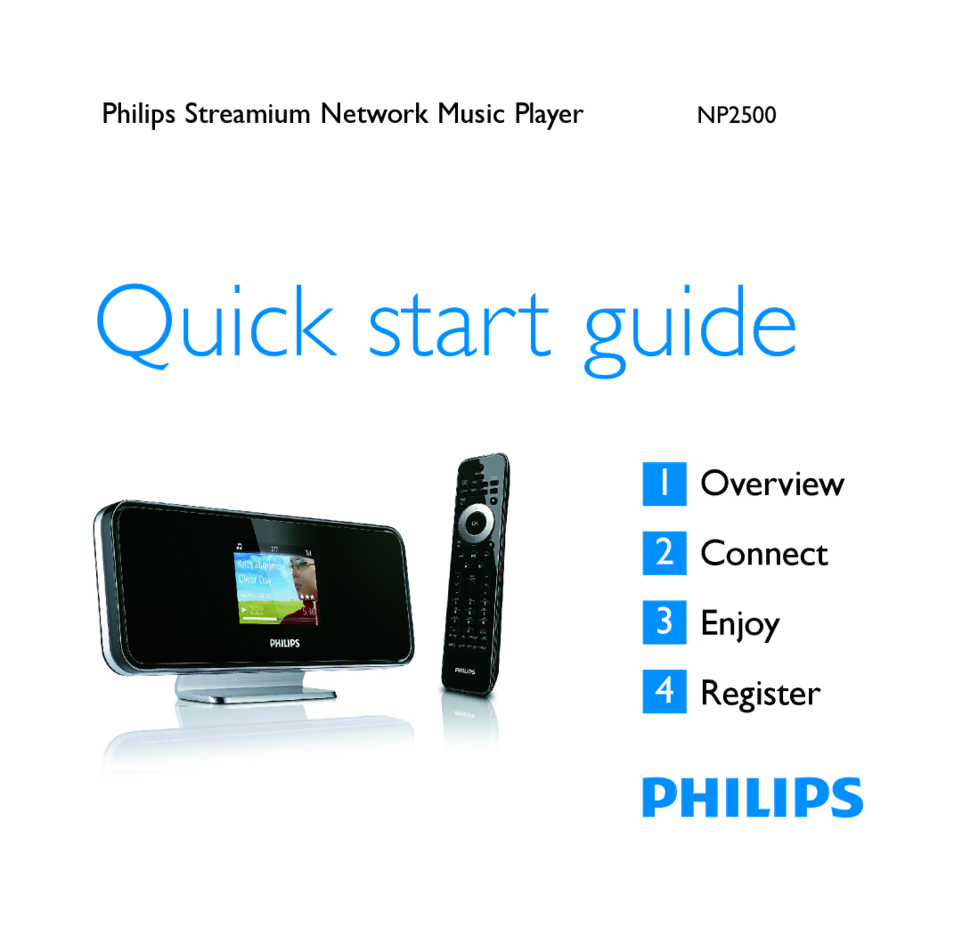 Philips NP2500/37B quick start Quick start guide 