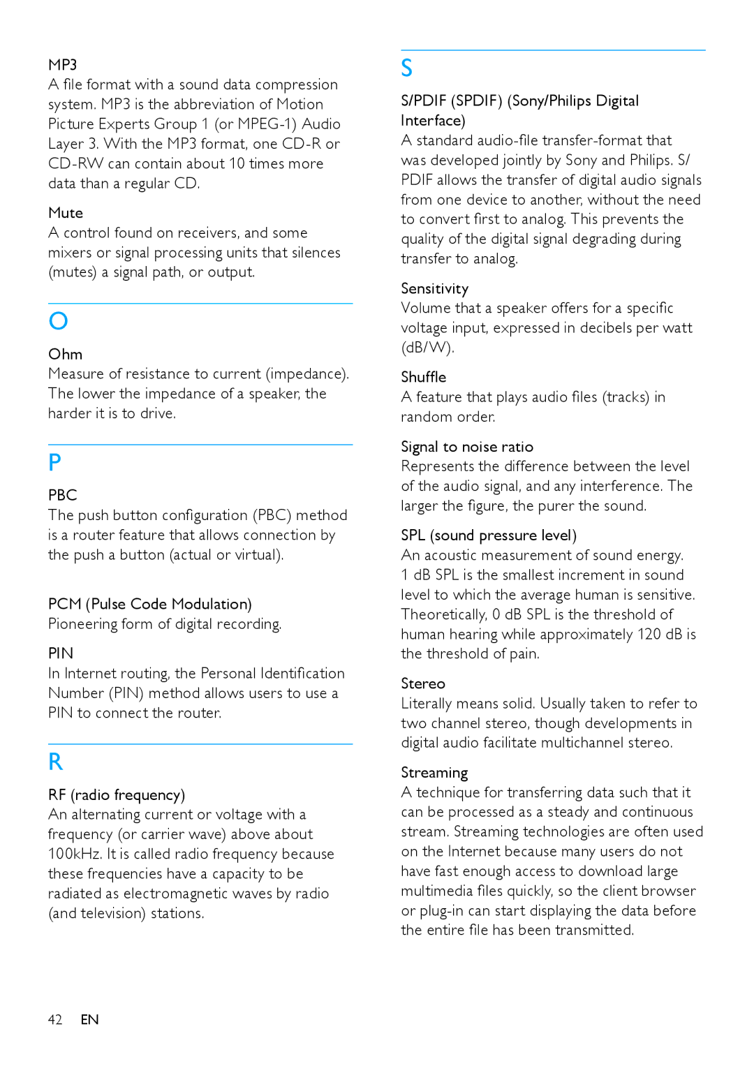 Philips NP2900 user manual Pbc, Pin 